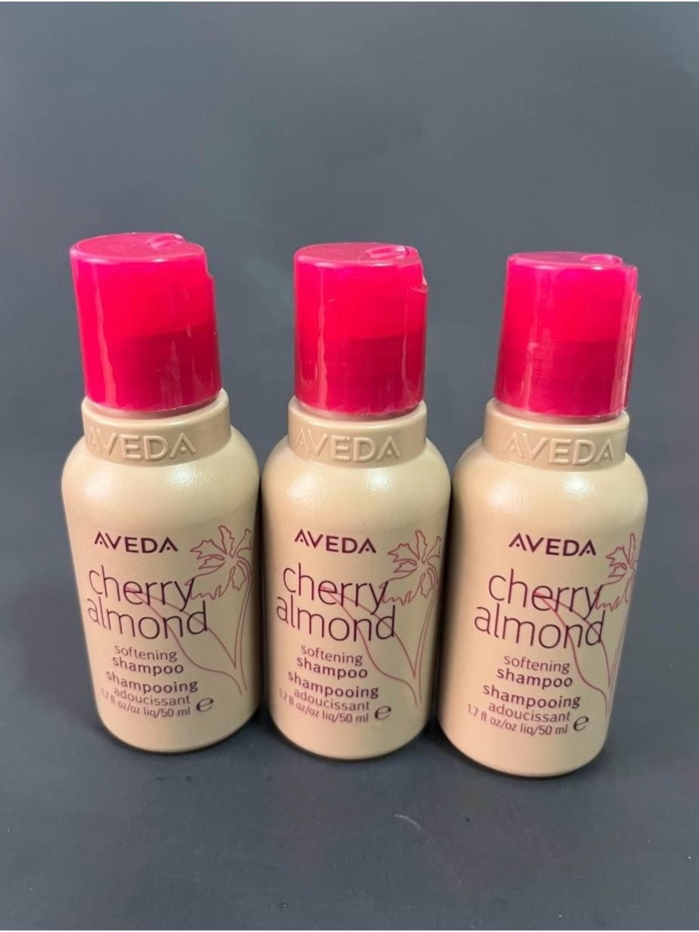 Aveda Cherry Almond Softening Shampoo -Lot of 3